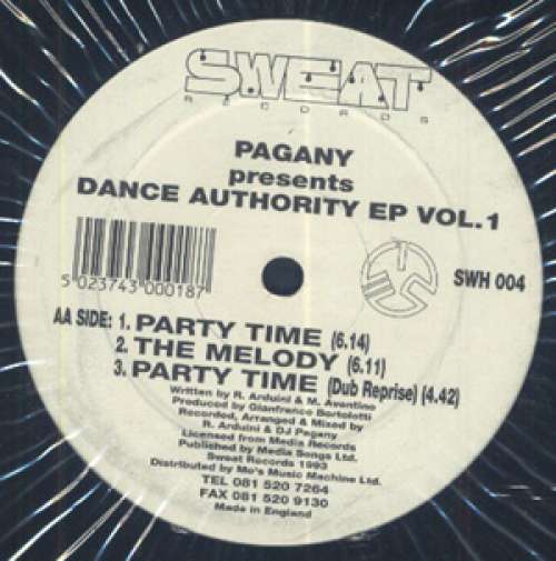 Cover Pagany - Dance Authority EP Vol. 1 (12, EP) Schallplatten Ankauf