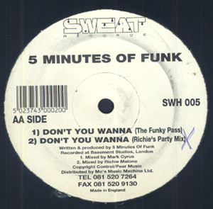 Cover 5 Minutes Of Funk - Don't You Wanna (12) Schallplatten Ankauf