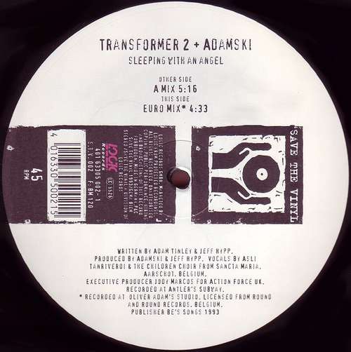Cover Transformer 2 & Adamski - Sleeping With An Angel (12) Schallplatten Ankauf