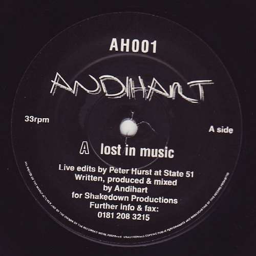 Cover Andi Hart - Lost In Music (12) Schallplatten Ankauf