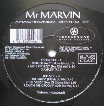 Cover Mr Marvin* - Anachronism Rhythm EP (12, EP) Schallplatten Ankauf
