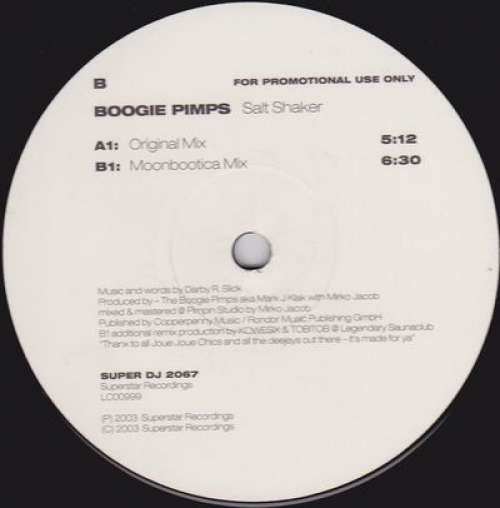 Cover The Boogie Pimps - Salt Shaker (12, Promo) Schallplatten Ankauf