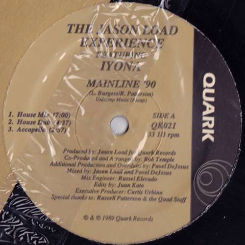Cover Jason Load Experience, The* Featuring Iyona - Mainline '90 (12) Schallplatten Ankauf