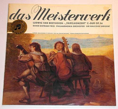 Cover Ludwig Van Beethoven - David Oistrakh Trio, Philharmonia Orchester*, Sir Malcolm Sargent - Tripelkonzert C-dur Op. 56 (10, Mono) Schallplatten Ankauf