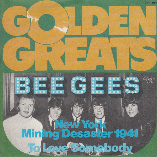 Cover Bee Gees - New York Mining Desaster 1941 / To Love Somebody (7, Single, RE) Schallplatten Ankauf