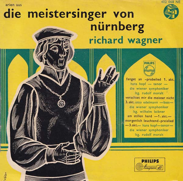 Cover Hans Hopf, Otto Edelmann - Arien Aus - Die Meistersinger Von Nürnberg (7, EP) Schallplatten Ankauf