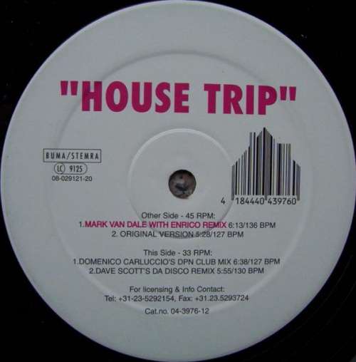 Cover DJ Paul One vs. Dave Scott - House Trip (12) Schallplatten Ankauf