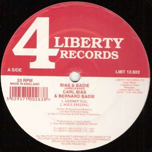 Cover Carl Bias & Bernard Badie - Bias & Badie Unreleased (12) Schallplatten Ankauf