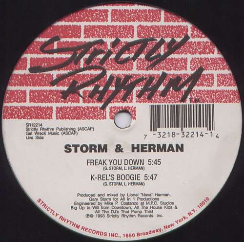 Cover Storm & Herman - Freak You Down (12) Schallplatten Ankauf
