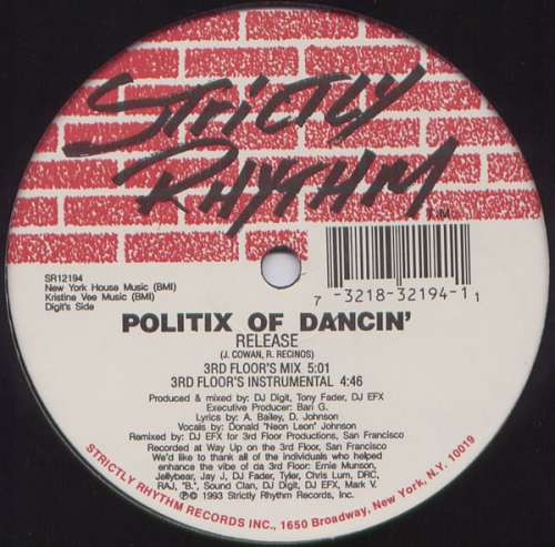 Cover Politix Of Dancin'* - Release (12) Schallplatten Ankauf