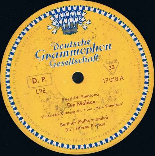 Cover Friedrich Smetana* - Berliner Philharmoniker / Ferenc Fricsay - Die Moldau, Aus Böhmens Hain Und Flur, Sinfonische Dichtungen (10, Mono) Schallplatten Ankauf