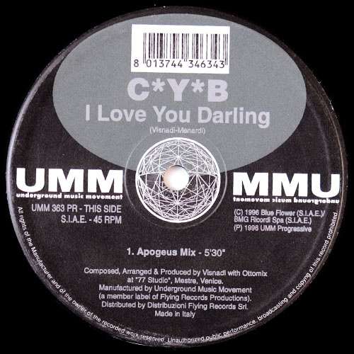 Cover C*Y*B - I Love You Darling (12) Schallplatten Ankauf