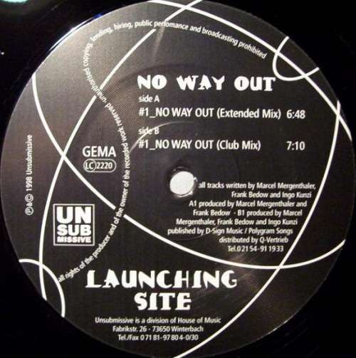 Cover Launching Site* - No Way Out (12) Schallplatten Ankauf