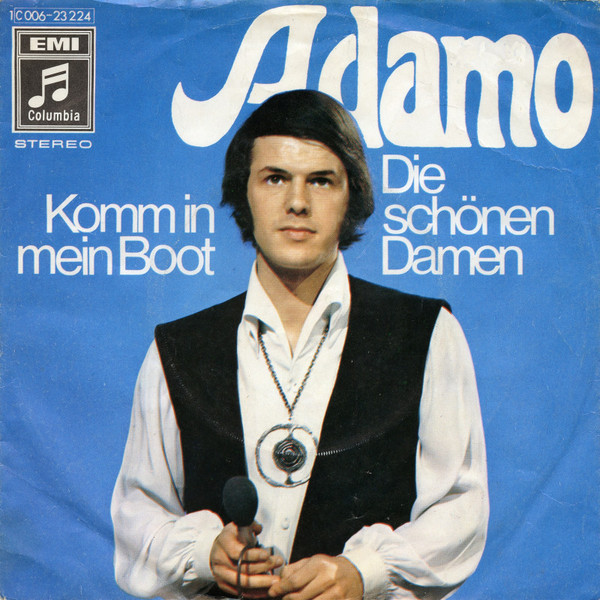 Cover Adamo - Komm In Mein Boot / Die Schönen Damen (7, Single) Schallplatten Ankauf