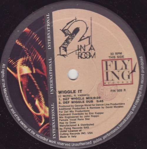 Cover 2 In A Room - Wiggle It (David Morales Remixes) (12) Schallplatten Ankauf