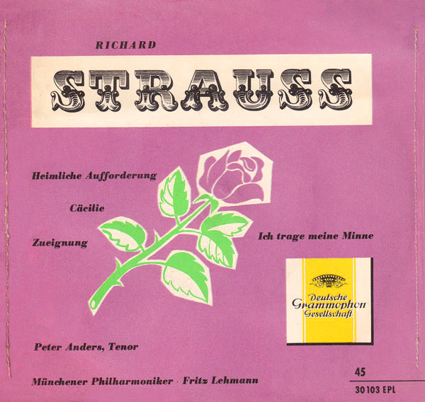 Bild Peter Anders (2) - Richard Strauss (7, EP, Mono) Schallplatten Ankauf