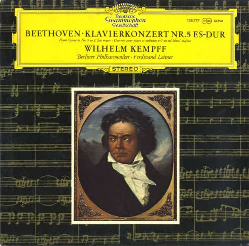 Cover Beethoven* – Wilhelm Kempff, Berliner Philharmoniker · Ferdinand Leitner - Klavierkonzert Nr. 5 Es-dur (LP, RP) Schallplatten Ankauf