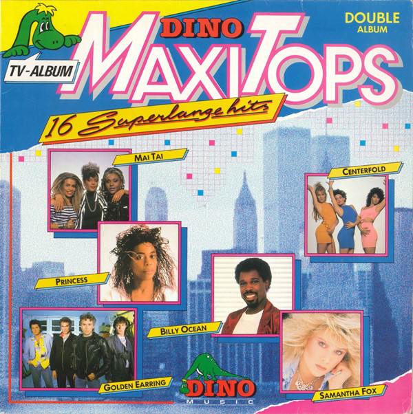 Cover Various - 16 Dino Maxi Tops (2xLP, Comp, Gat) Schallplatten Ankauf