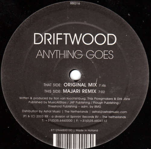 Cover Driftwood - Anything Goes (12) Schallplatten Ankauf