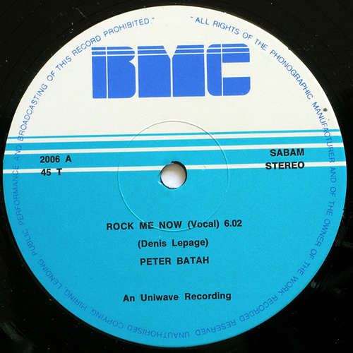 Cover Peter Batah - Rock Me Now (12) Schallplatten Ankauf