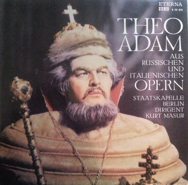 Cover Theo Adam, Staatskapelle Berlin ,Dirigent: Kurt Masur - Aus Russischen Und Italienischen Opern (LP) Schallplatten Ankauf