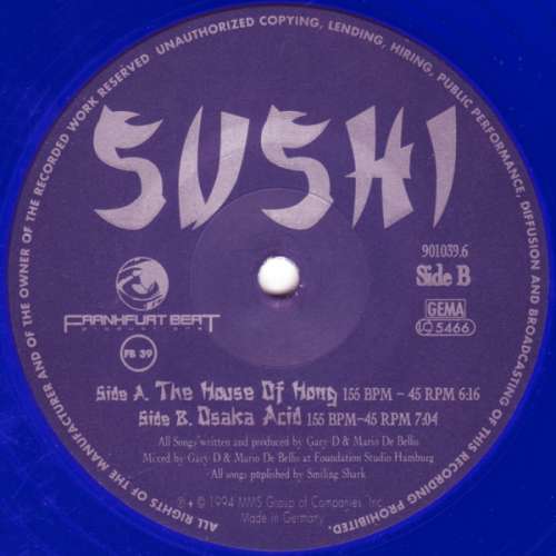 Cover Sushi - The House Of Hong (12, Blu) Schallplatten Ankauf