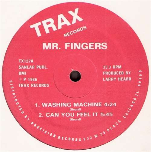 Cover Mr. Fingers - Washing Machine / Can You Feel It (12, Red) Schallplatten Ankauf