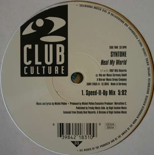 Cover Syntone - Heal My World (The Remixes) (12) Schallplatten Ankauf
