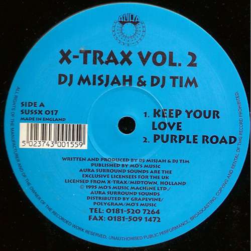 Cover DJ Misjah & DJ Tim - X-Trax Vol. 2 (12) Schallplatten Ankauf