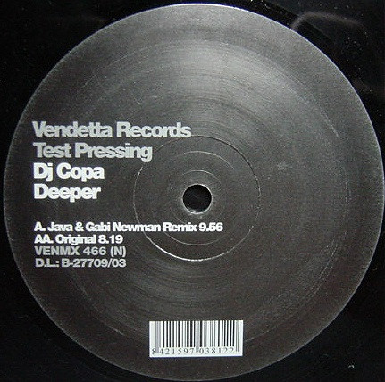 Cover DJ Copa - Deeper (12, TP) Schallplatten Ankauf