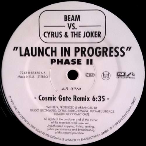Cover Beam vs. Cyrus & The Joker - Launch In Progress (Phase II) (12) Schallplatten Ankauf