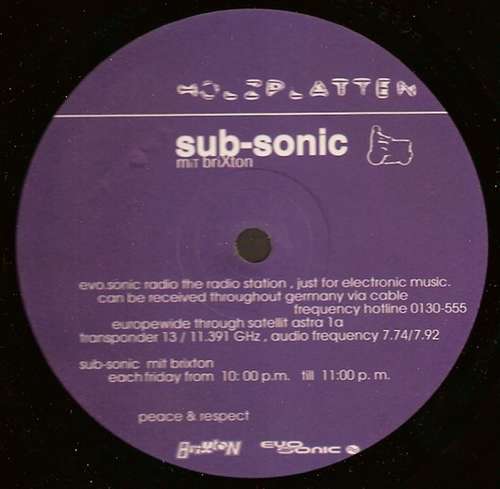 Cover Sub-Sonic Schallplatten Ankauf