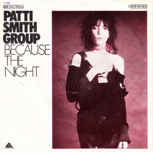 Cover Patti Smith Group - Because The Night (7, Single) Schallplatten Ankauf