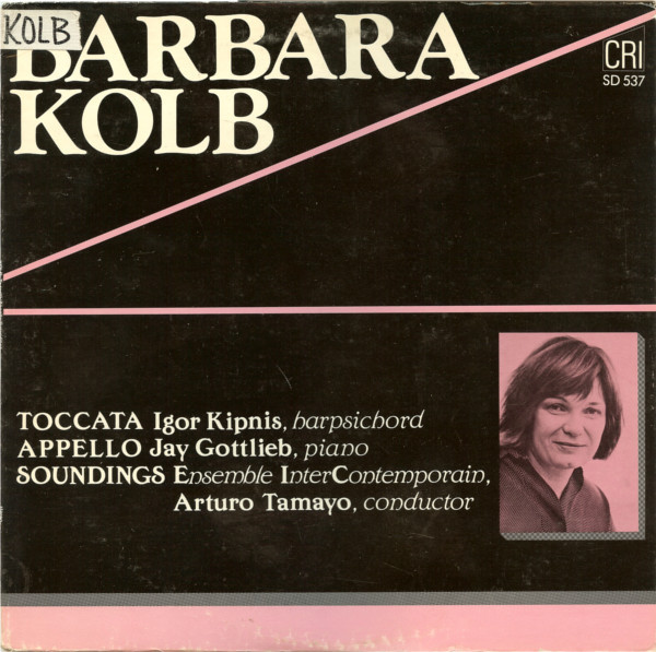 Cover Barbara Kolb - Toccata / Appello / Soundings (LP, Album) Schallplatten Ankauf