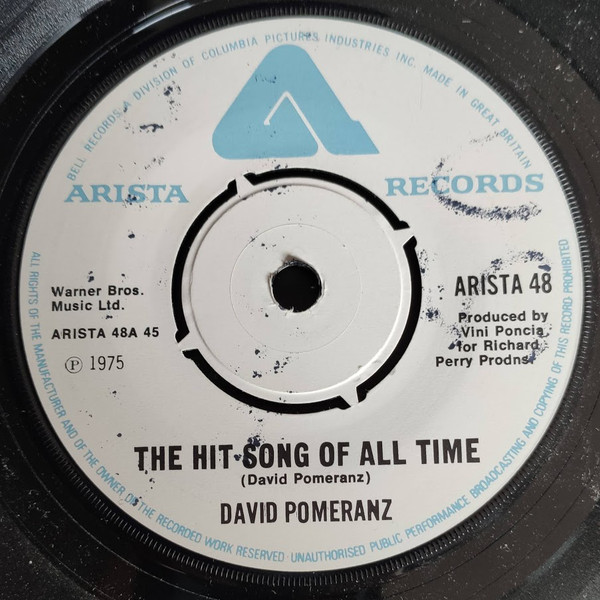 Cover David Pomeranz - The Hit Song Of All Time (7) Schallplatten Ankauf