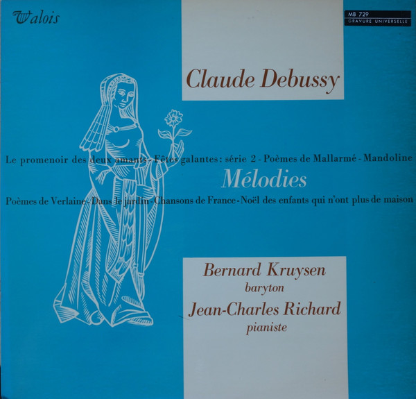 Cover Claude Debussy / Bernard Kruysen, Jean-Charles Richard - Mélodies (LP, Album, Gat) Schallplatten Ankauf