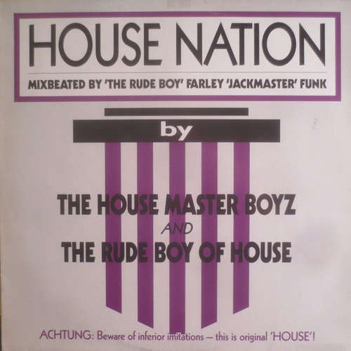 Cover The House Master Boyz* And The Rude Boy Of House - House Nation (12) Schallplatten Ankauf