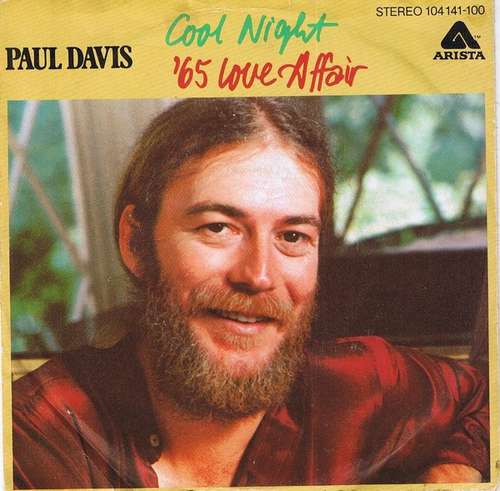Cover Paul Davis (3) - Cool Night / '65 Love Affair (7, Single) Schallplatten Ankauf