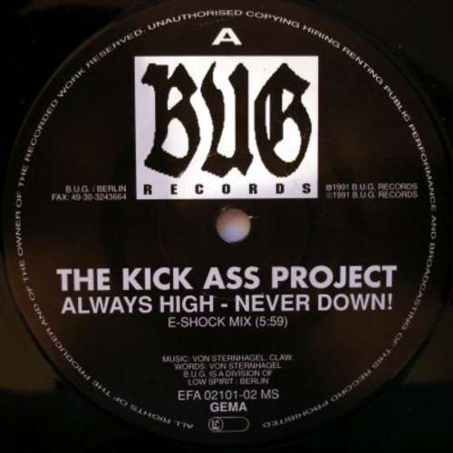 Cover Kick Ass Project - Always High - Never Down! (12) Schallplatten Ankauf