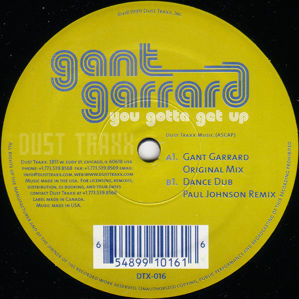 Cover Gant Garrard - You Gotta Get Up (12) Schallplatten Ankauf