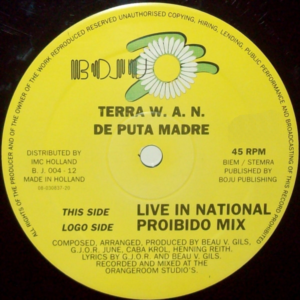 Cover Terra W.A.N. - De Puta Madre (12) Schallplatten Ankauf