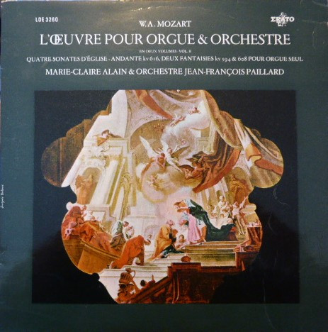Cover W.A. Mozart*, Marie-Claire Alain & Orchestre Jean-François Paillard* - L'Œuvre Pour Orgue & Orchestre Vol. II (LP, Album, Mono) Schallplatten Ankauf
