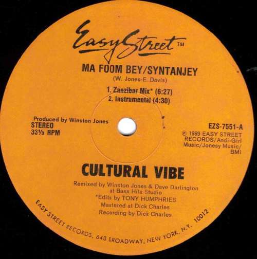 Cover Cultural Vibe - Ma Foom Bey/Syntanjey (12) Schallplatten Ankauf