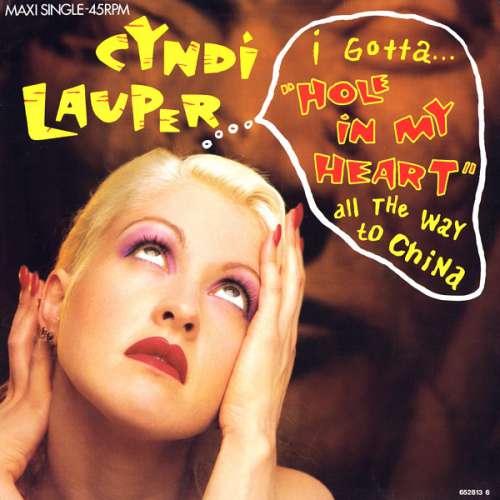 Cover Cyndi Lauper - Hole In My Heart (12, Maxi) Schallplatten Ankauf