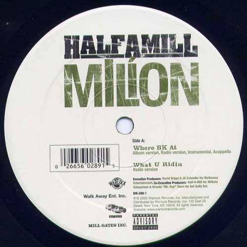 Cover Half-A-Mill - Where BK At (12) Schallplatten Ankauf
