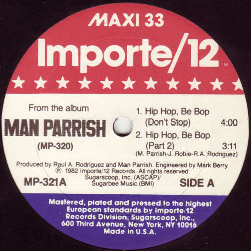 Cover Man Parrish - Hip Hop, Be Bop (Don't Stop) (12, Maxi) Schallplatten Ankauf