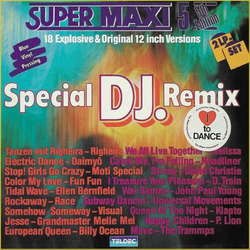 Cover Various - Super Maxi 5 (Special DJ. Remix) (2xLP, Comp, Mixed, Blu) Schallplatten Ankauf