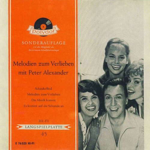 Cover Peter Alexander - Melodien Zum Verlieben (7, EP, Mono) Schallplatten Ankauf