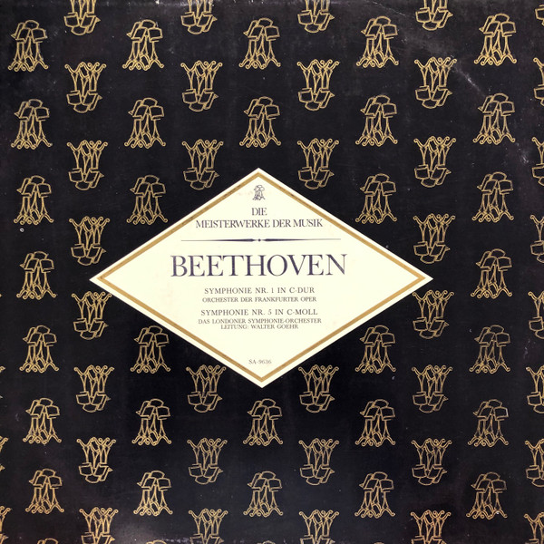 Cover Beethoven*, Walter Goehr - Symphonie Nr. 1 In C-Dur, Op. 21 - Symphonie Nr. 5 In C Moll, Op. 67 (LP, Club, RE) Schallplatten Ankauf