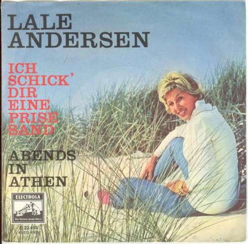 Cover Lale Andersen - Ich Schick Dir Eine Prise Sand (7, Single, Mono, RE) Schallplatten Ankauf